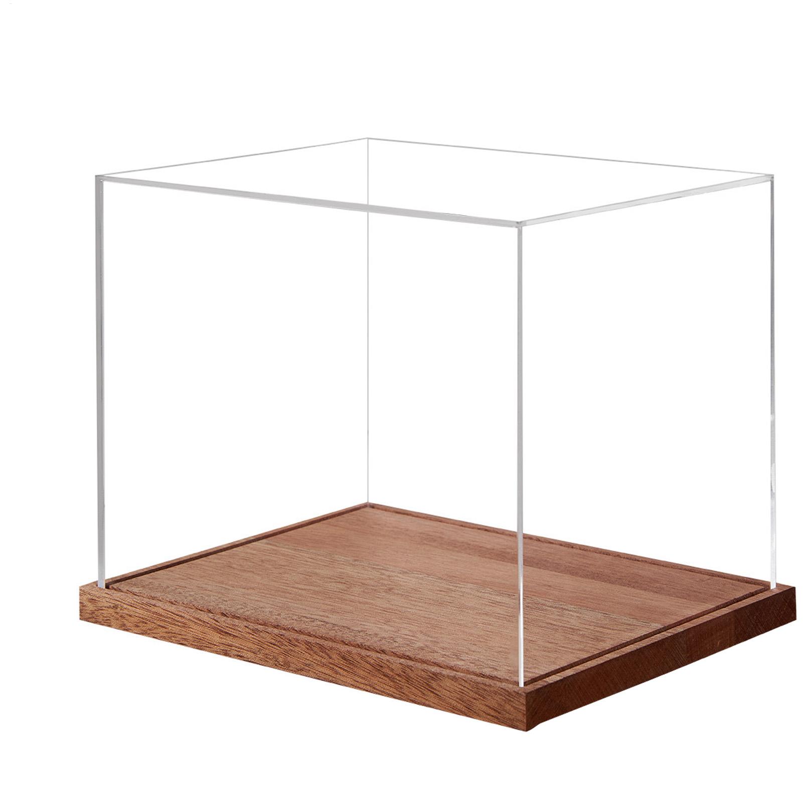 Display Stand Wood - Kotak Display Helm Sepak Bola Transparan
