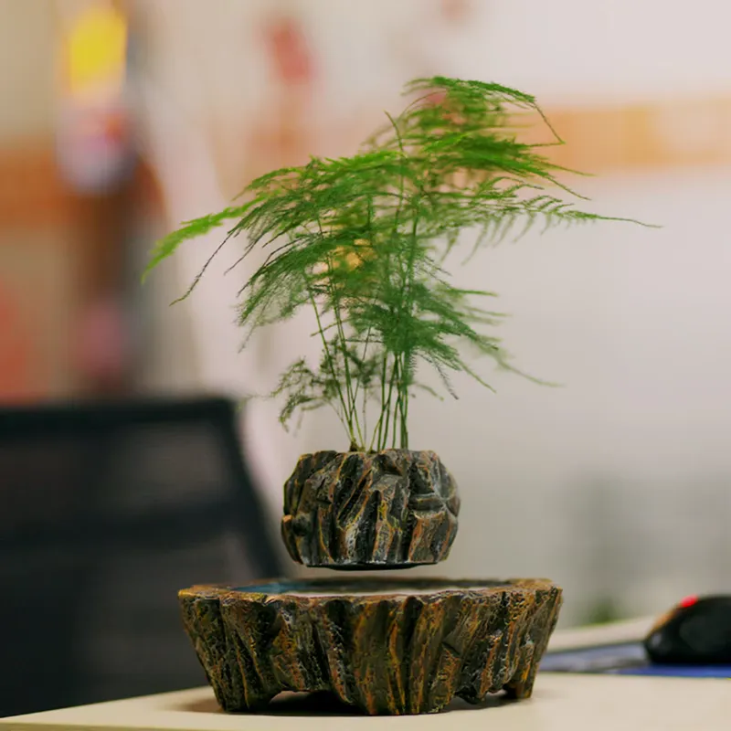 Bonsai Vertical Garden - Pot Bonsai Resin Levitasi Elektromagnetik HCNT,