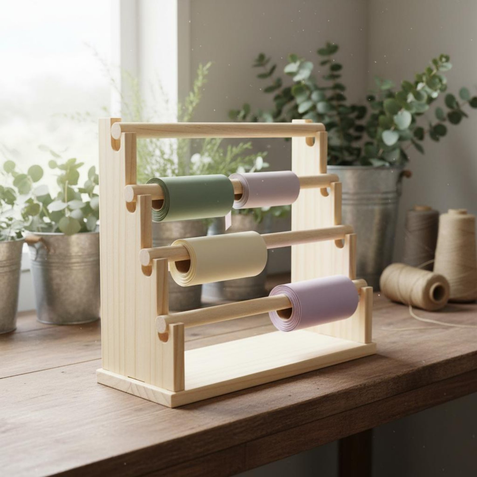 Display Stand Wood - Rak Perhiasan Meja Kayu Alami, Organizer