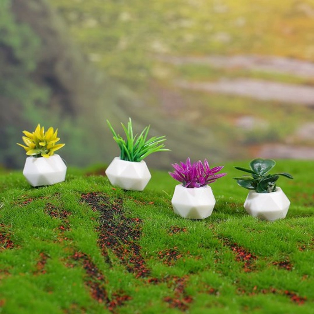 Bonsai Garden House - 1:12 Rumah Boneka Miniatur Tanaman Pot