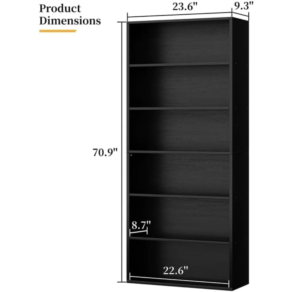 Rak Buku Terbuka 6 Tingkat, Ti - Display Stand Wood ulasan dan harga
