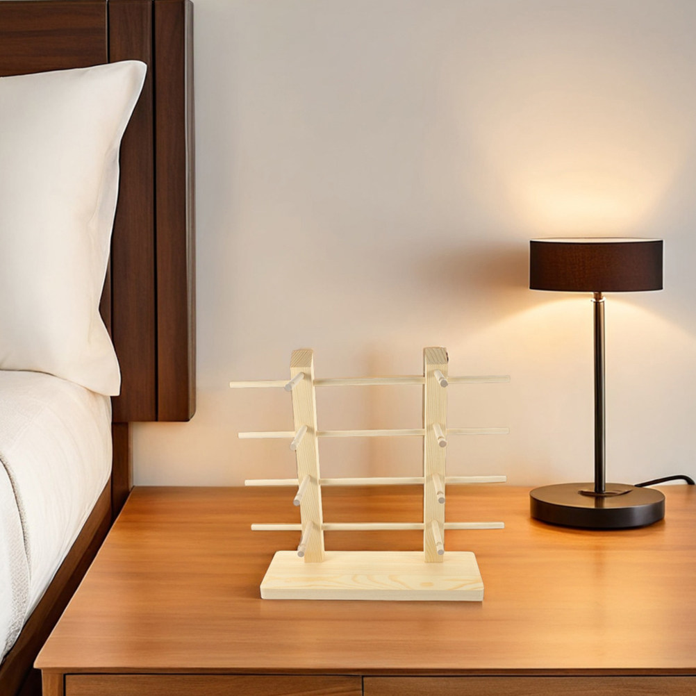2Pcs Rak Pajangan Kacamata Kay - Display Stand Wood ulasan dan harga