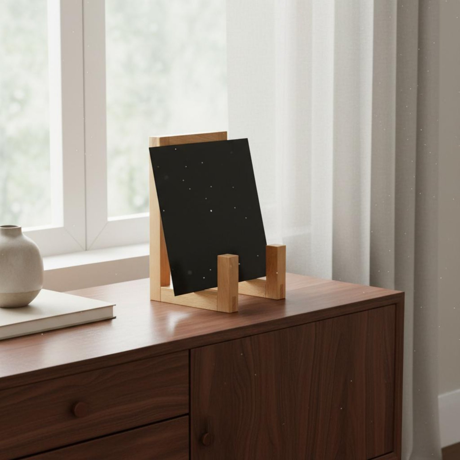 Rak Vinyl Kayu, Penyangga Viny - Display Stand Wood ulasan dan harga
