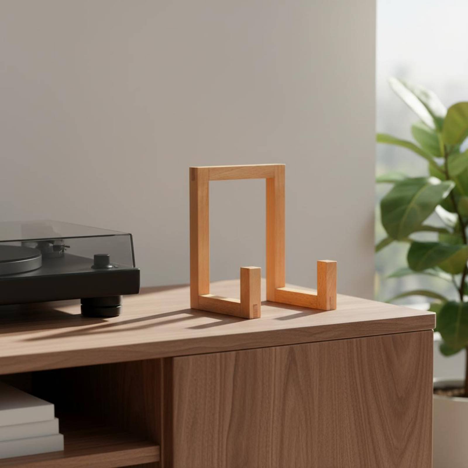 Rak Vinyl Kayu, Penyangga Viny - Display Stand Wood ulasan dan harga