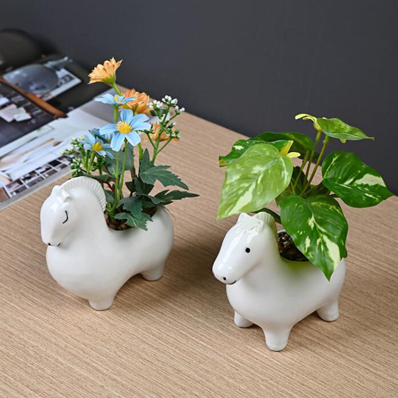 Pot Bunga Kreatif Porselen Put - Bonsai Garden Art ulasan dan harga