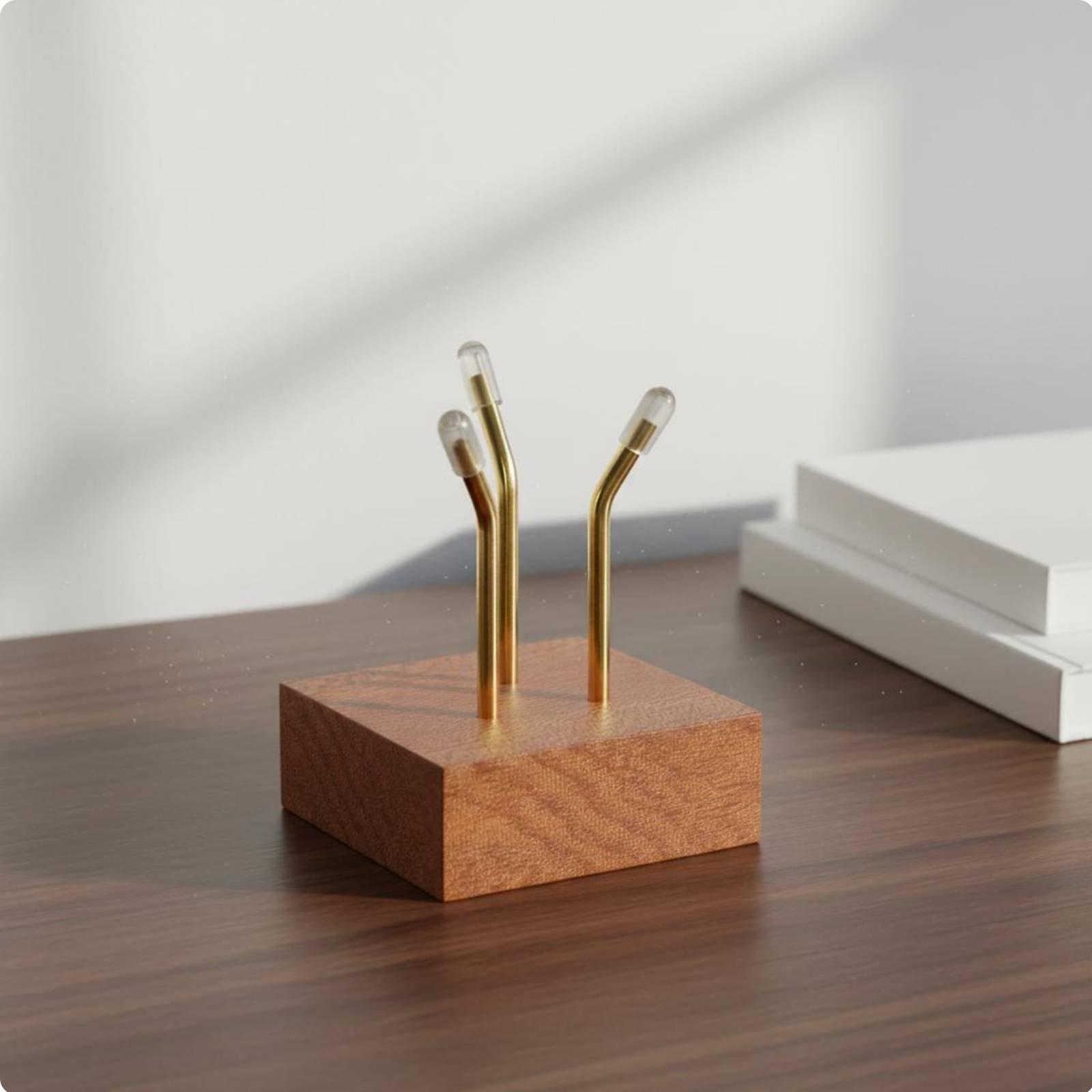 Rak Pajangan Tripod dengan Ala - Display Stand Wood ulasan dan harga