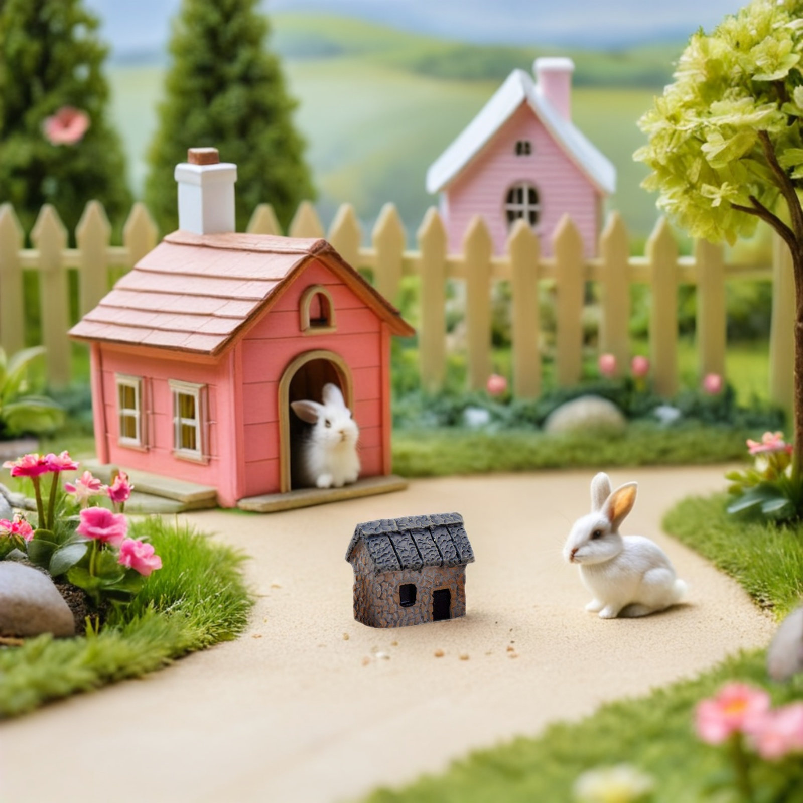 20 Buah Miniatur Rumah Desa La - Bonsai Garden House ulasan dan harga