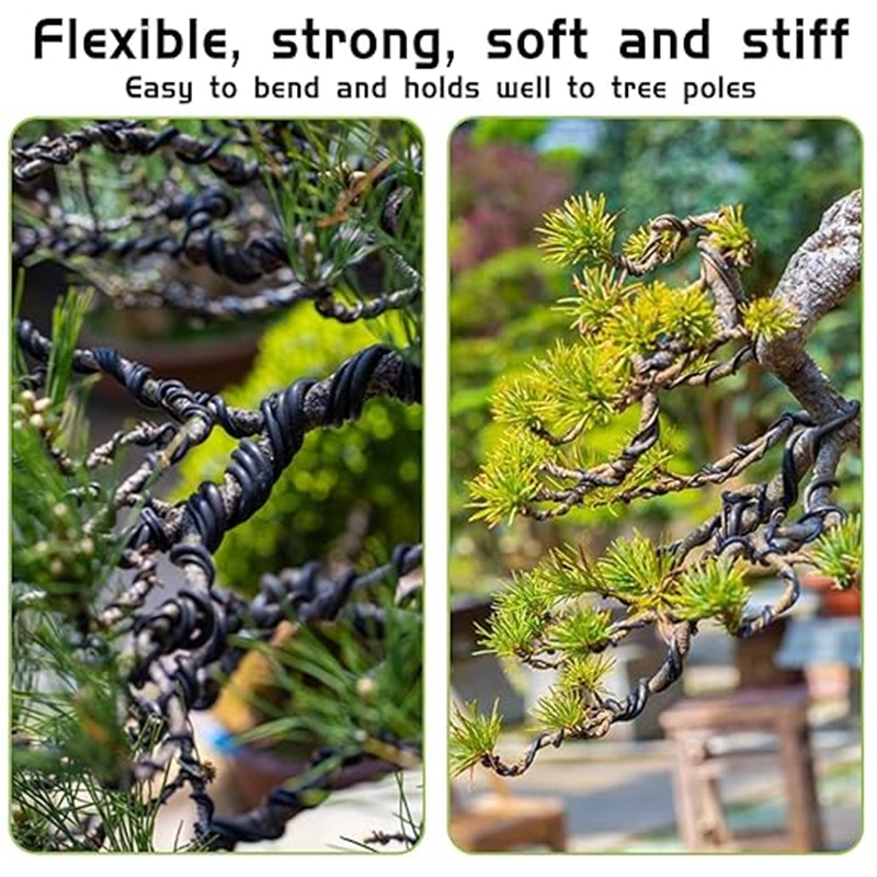 Kawat Bonsai Aluminium Hitam 1 - Bonsai Garden Art ulasan dan harga